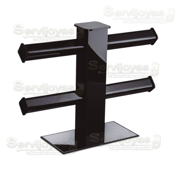Exhibidor Acrílico Negro para 16 Pulseras Medidas: 31x10x23.5cm 5358.BK