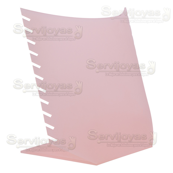 Exhibidor Acrílico Rosa para 11 Cadenas Medidas: 18x9x17.5cm 5361.PK