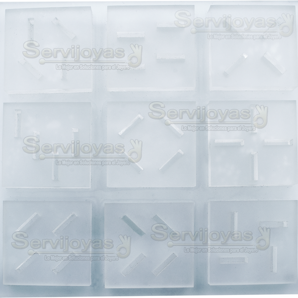 Exhibidor Acrílico Frost Grande para 36 Anillos Medidas: 20x22cm 5378.FR