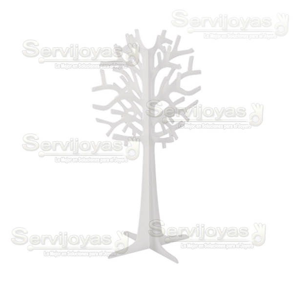 Exhibidor Acrílico Frost Árbol para Aretes Medidas: 20x20x35cm 5398.FR