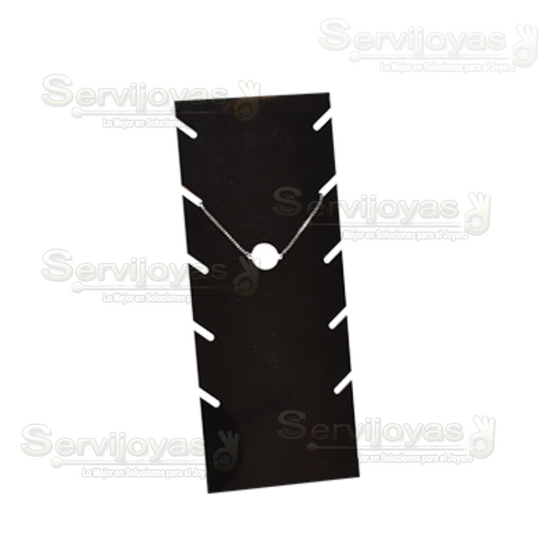 Exhibidor Acrílico Negro Base Configurable Pulsera y Cadenas Medidas: 21x7.9x20cm 5399.BK.PC