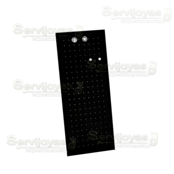 Exhibidor Acrílico Negro Base Configurable Broquel Medidas: 21x7.9x20cm 5399.BK.BO