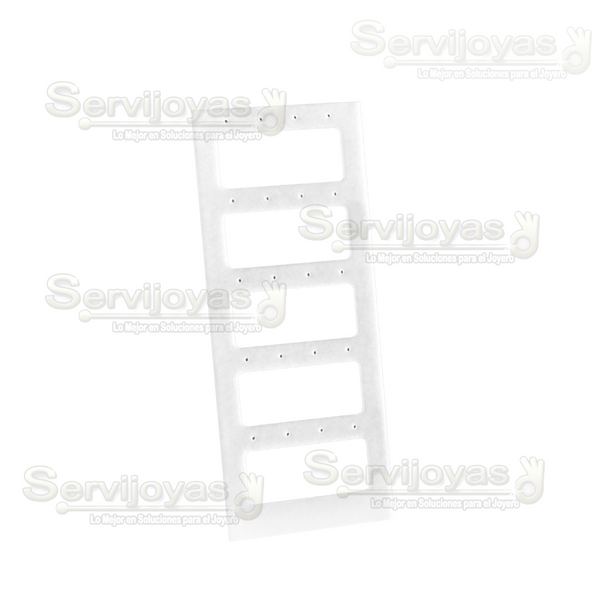 Exhibidor Acrílico Frost para Base Configurable de Aretes o Coquetas Medidas: 21x7.9x20cm 5399.FR.AC