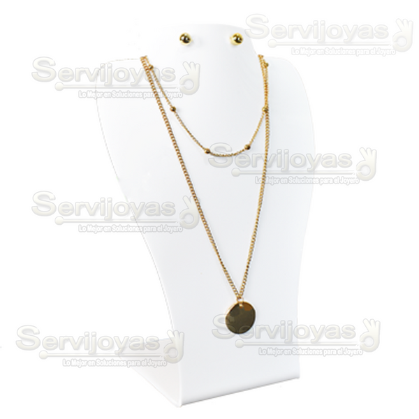 EXHIBIDOR ACRILICO PREMIUM CUELLO MEDIANO- BLANCO 5488.WH