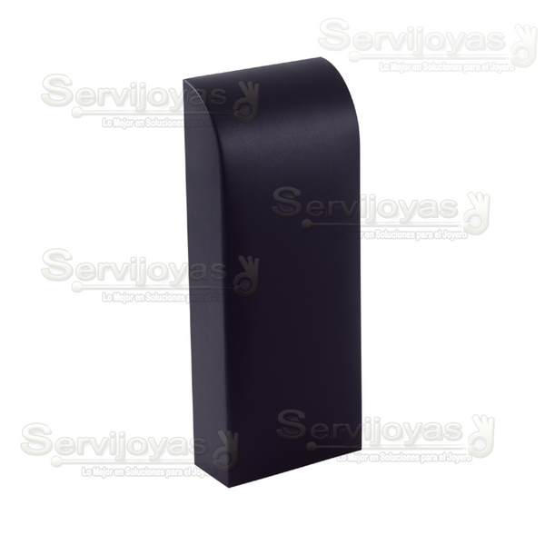 Exhibidor Imitación Piel Negro Cuello Danés Grande para Collar Medidas: 12.5x5x30.5cm 5882.BK