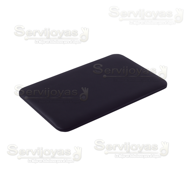 Exhibidor Imitación Piel Negro Base para Mostrar Joyería Medidas: 30.7x20.5x1.3cm 5969.BK