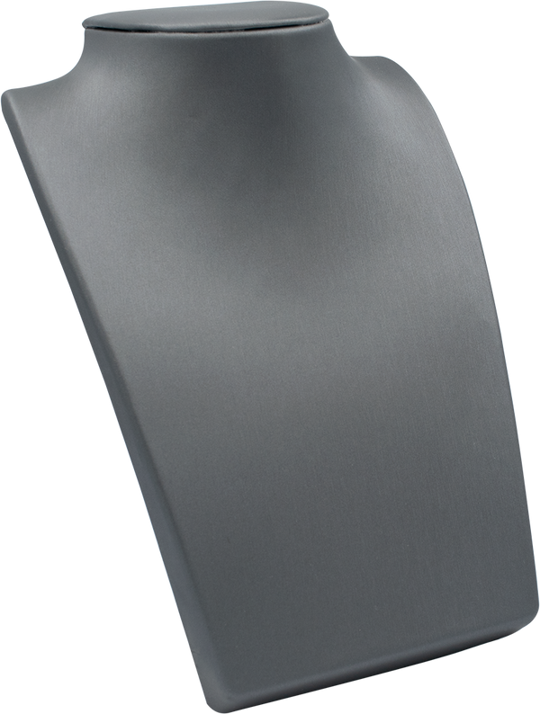 EXHIBIDOR IMITACIÓN PIEL CUELLO CUADRADO PARA COLLAR - GRIS OXFORD 5990.OX