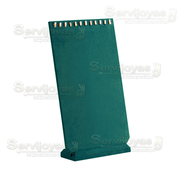 Exhibidor Esmeralda Verde para 12 Cadenas Medidas: 18x7.5x33cm 6822.ES
