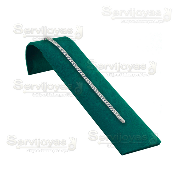 Exhibidor Esmeralda Verde Rampa para Pulsera Medidas: 4x21x3.5cm 6801.ES
