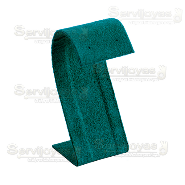 Exhibidor Esmeralda Verde Patito para Aretes Chicos Medidas: 3.8x5x8.5cm 6811.ES