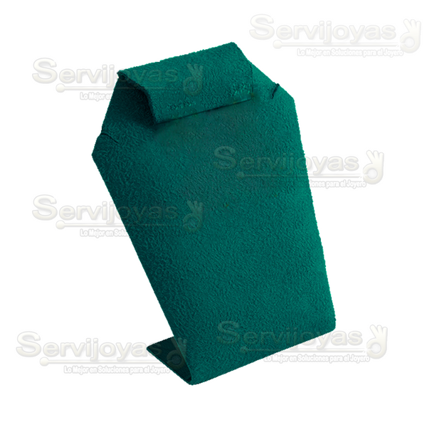 Exhibidor Esmeralda Verde para Aretes y Cadena con Dije Medidas: 8x4x9cm 6820.ES