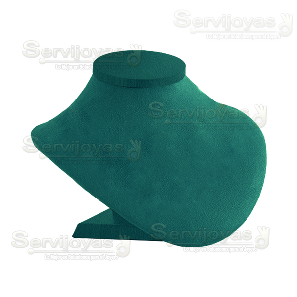 EXHIBIDOR ESMERALDA CUELLO NORMAL PARA COLLAR - VERDE 6828.ES