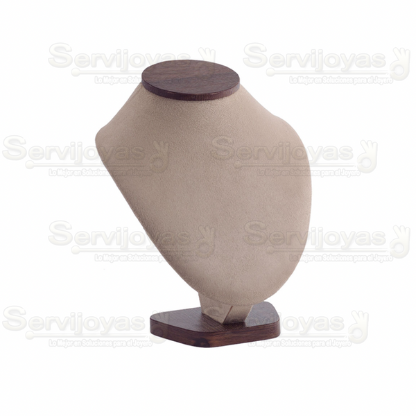 EXHIBIDOR GLAMOUR CUELLO PRINCESA PARA COLLAR - CAFÉ 6830.BR