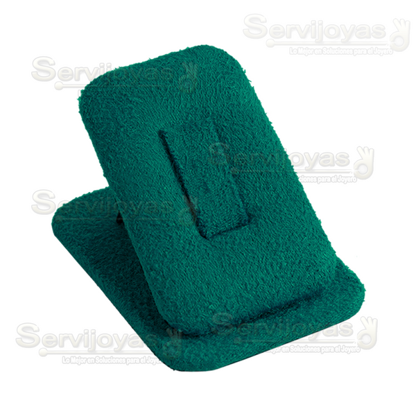 Exhibidor Esmeralda Verde Cuadrado para Anillo Medidas: 4.1x5.4x3cm 6835.ES