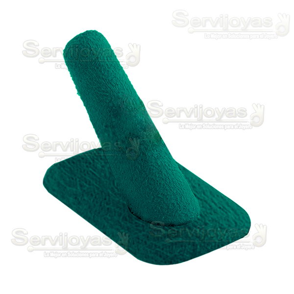 Exhibidor Esmeralda Verde Dedo Sencillo para Anillo Medidas: 4.1x6.8x4cm 6846.ES