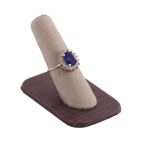EXHIBIDOR GLAMOUR DEDO SENCILLO PARA ANILLO - CAFÉ 6846.BR
