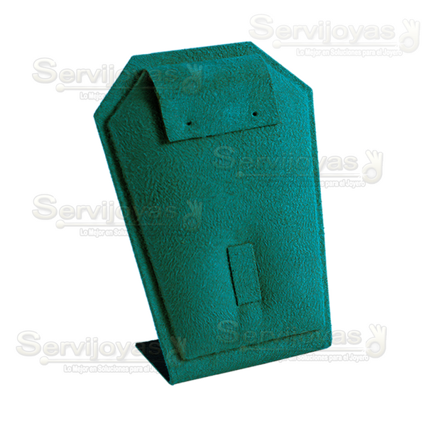 Exhibidor Esmeralda Verde para Juego: Aretes y Anillo Medidas: 8.2x4x10cm 6855.ES