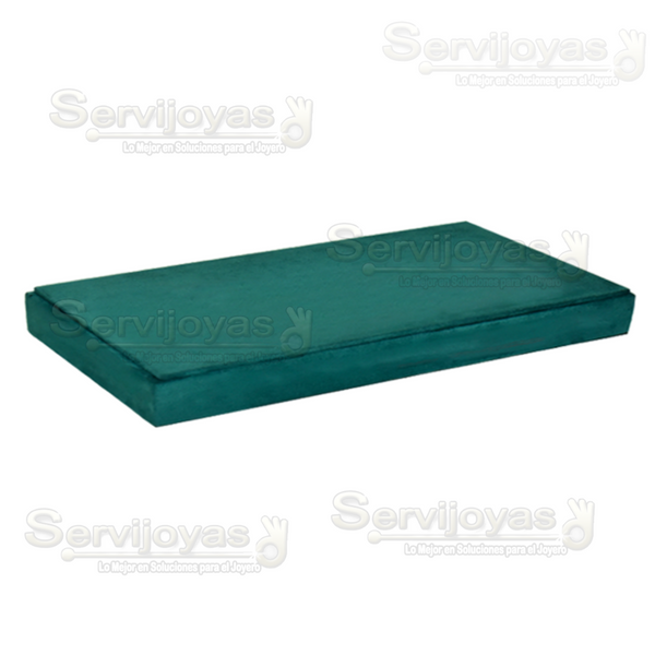 Exhibidor Esmeralda Verde Base Rectangular Medidas: 35x20x3.2cm 6863.ES