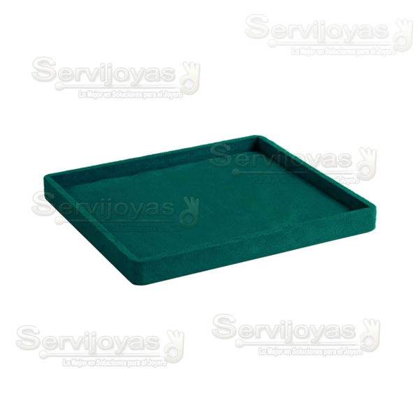 Exhibidor Esmeralda Verde Charola Universal Medidas: 24x21x2.2cm 6870.ES