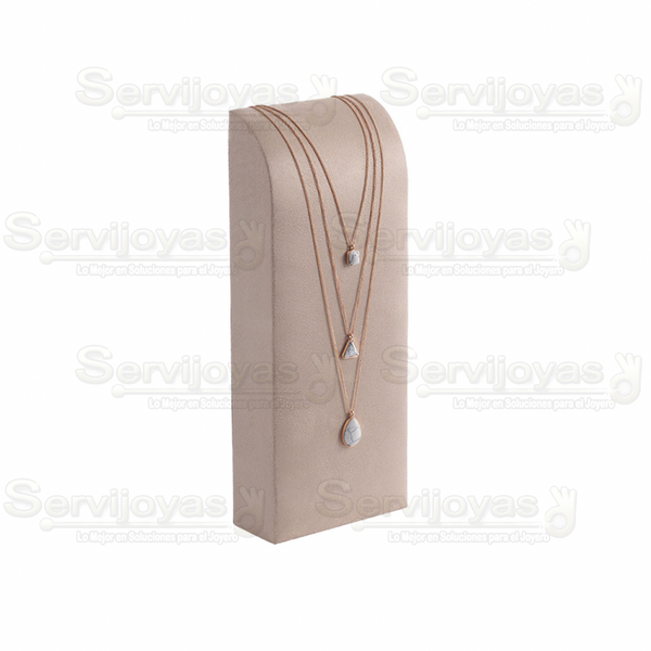 EXHIBIDOR GLAMOUR CUELLO DANÉS GRANDE PARA COLLAR - CAFÉ 6882.BR