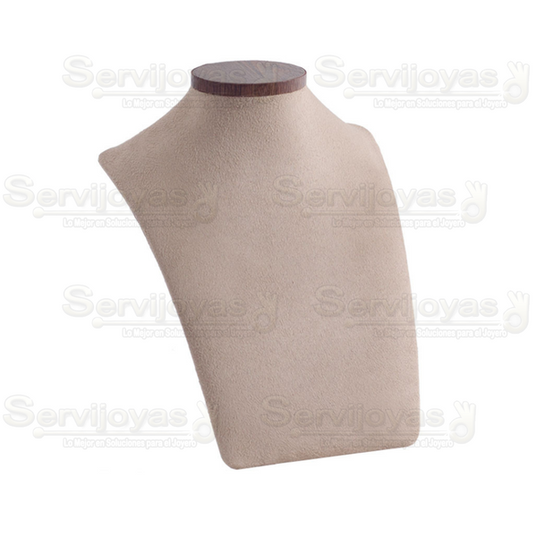 EXHIBIDOR GLAMOUR CUELLO ELEGANTE CHICO PARA COLLAR - CAFÉ 6886.BR