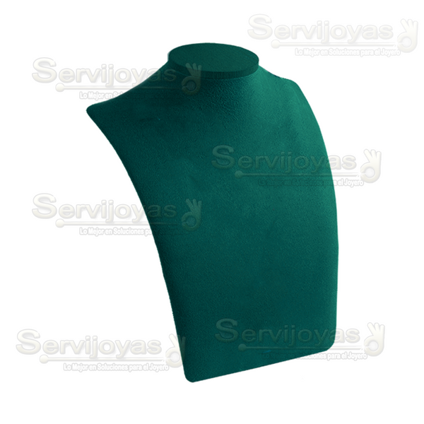 EXHIBIDOR ESMERALDA CUELLO ELEGANTE MEDIANO PARA COLLAR - VERDE 6887.ES