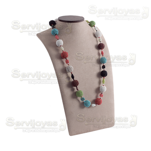 Exhibidor Glamour Café Cuello Elegante Grande para Collar Medidas: 25x14.5x38cm 6888.BR
