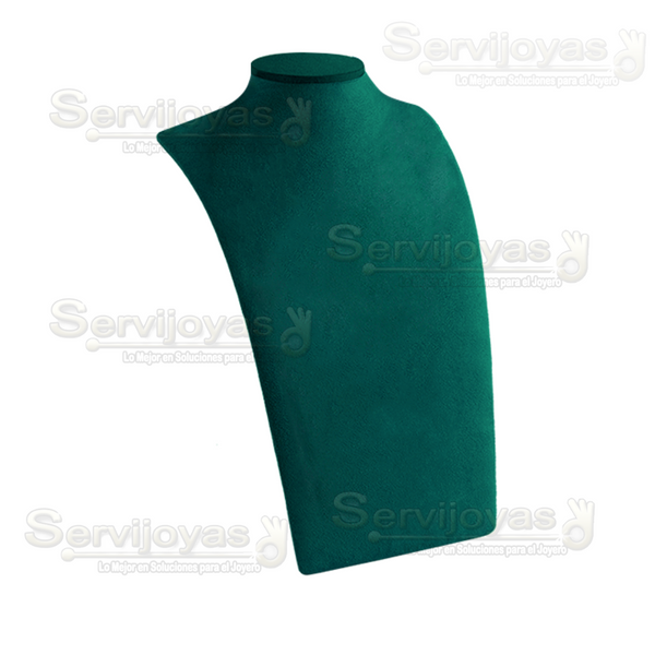 EXHIBIDOR ESMERALDA CUELLO ELEGANTE GRANDE PARA COLLAR- VERDE 6888.ES