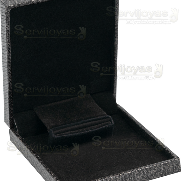 ESTUCHE ETERNITY PARA ANILLO DE COMPROMISO - NEGRO 7301