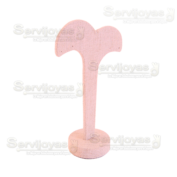 Exhibidor Rose Rosa Palmera para Aretes Medidas: 9x4.5x14cm 9919.PK