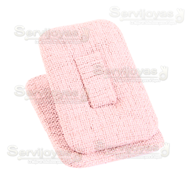 Exhibidor Rose Rosa Cuadrado para Anillo Medidas: 4.1x5.4x3cm 9935.PK