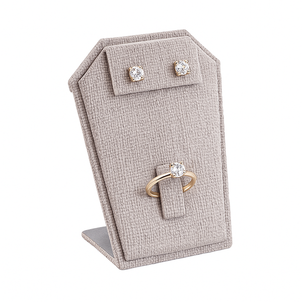 Exhibidor para Juego: Aretes y Anillo - Gray Luxury 9955.GY