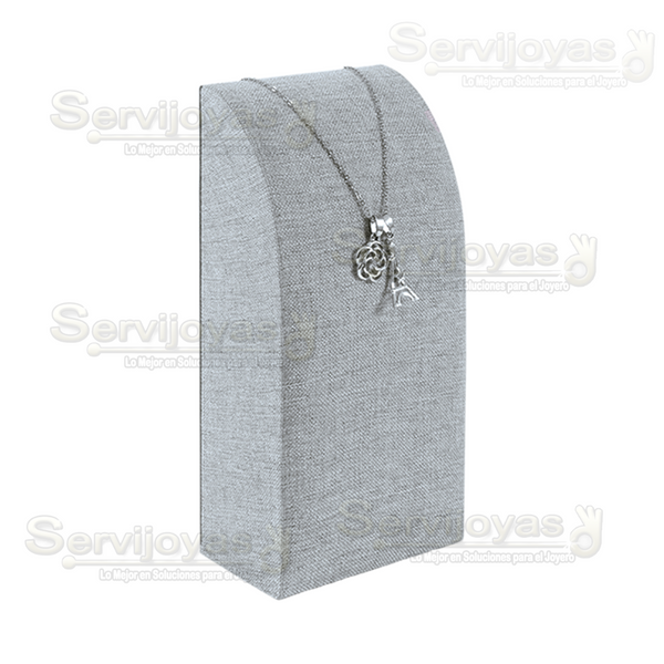 Exhibidor Gray Luxury Cuello Danés Chico para Collar Medidas: 9.5x5x19cm 9980.GY