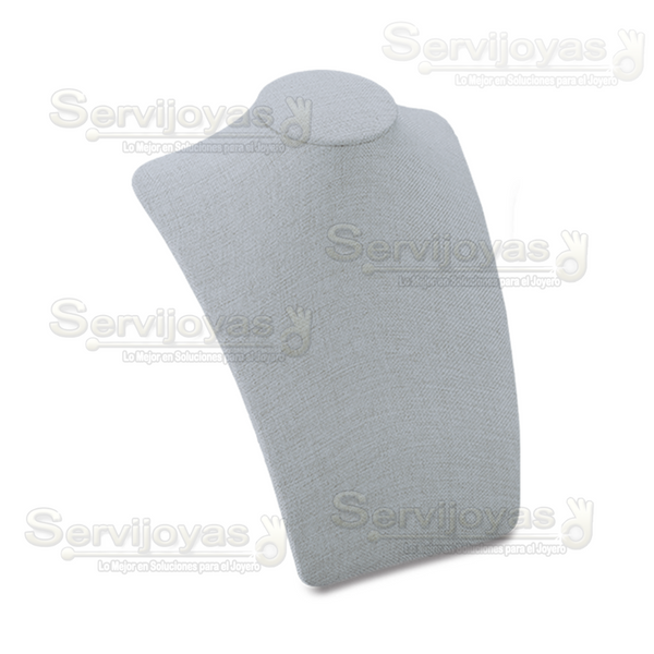Exhibidor Gray Luxury Cuello Elegante Chico para Collar Medidas: 15x12x18cm 9986.GY