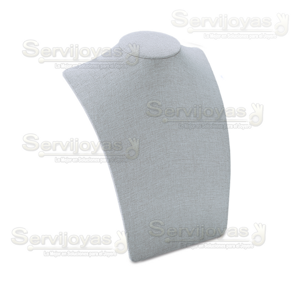 Exhibidor Gray Luxury Cuello Elegante Mediano para Collar Medidas: 21x14x26cm 9987.GY
