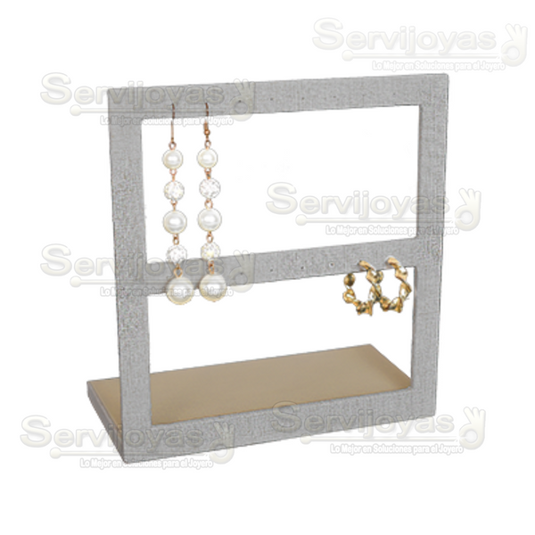 EXHIBIDOR DELUX 2 NIVELES PARA ARETES 9997.BG