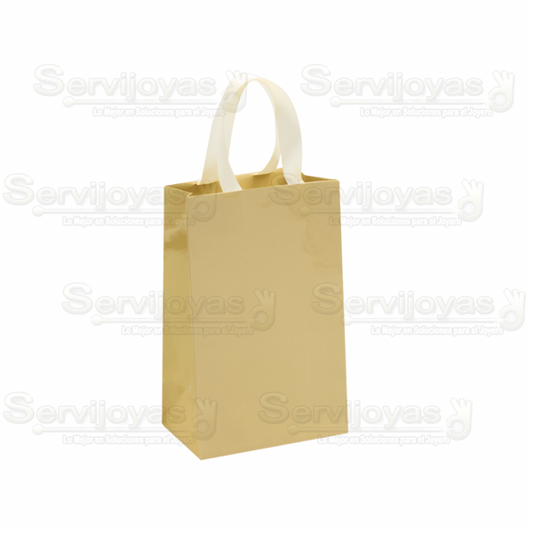 BOLSA DE PAPEL BRILLANTE JUMBO CON LISTÓN -AZUL CLARO Medidas: 33x13x40cm 2916.LB