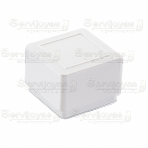 Caja de plastico para anillo chico Inserto negro (50 pzas) 1231