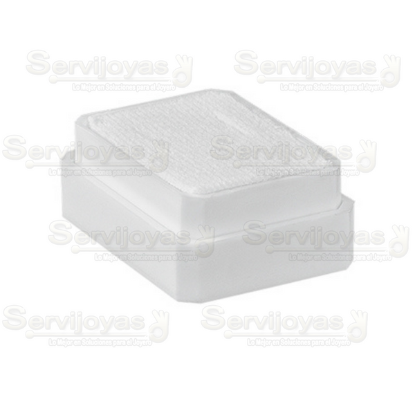 Caja Exhibidor de Plástico Aretes Inserto Blanco (36 pzas) Medidas: 5x4x1.6cm 1271