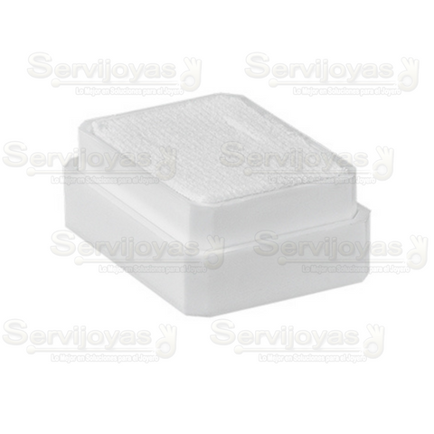 Caja Exhibidor de Plástico Aretes Inserto Blanco Paq c/36 pzas 1271