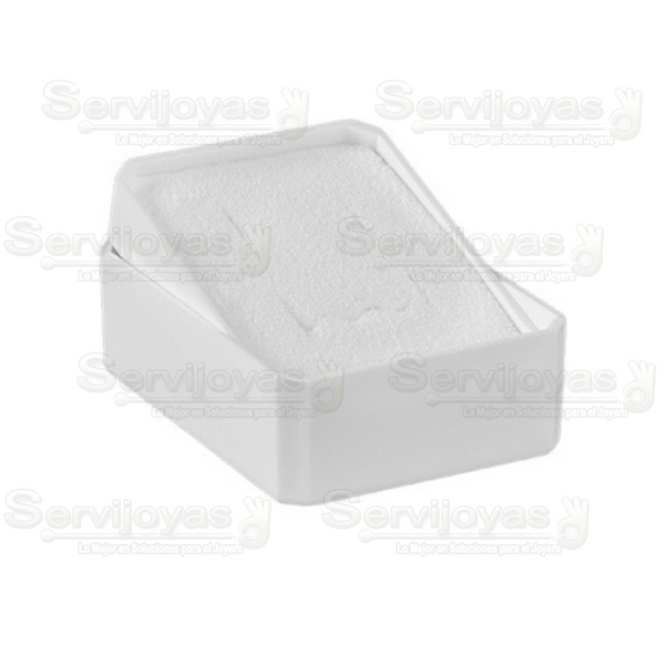 Caja Exhibidor de Plástico Juego Inserto Blanco (20 pzas) Medidas: 6x4.6x3cm 1272