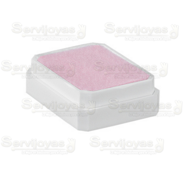 Caja Exhibidor de Plástico Aretes Inserto Rosa (36 pzas) Medidas: 5x4x1.6cm 1291