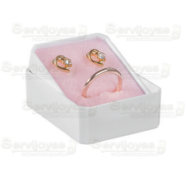 Caja Exhibidor de Plástico Juego Inserto Rosa (20 pzas) Medidas: 6x4.6x3cm 1292