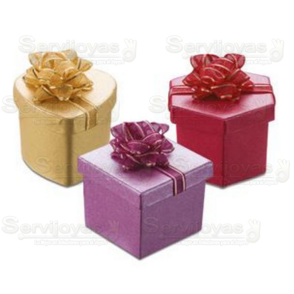 Caja Papel Fashion Anillo (caja 48 pzs) Medidas: 4.7x5x5cm 1305