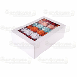 Caja Sombrero Chevron Moño Grande 1308