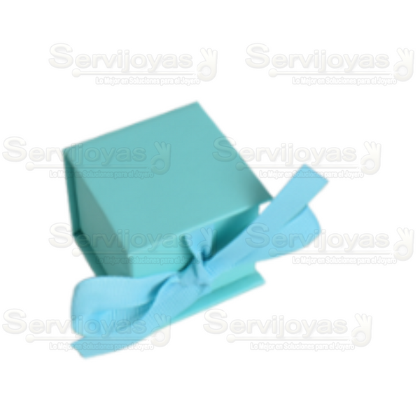 CAJA MURANO CHICA AQUA Medidas: 5x5x4.5cm 1431.AQ