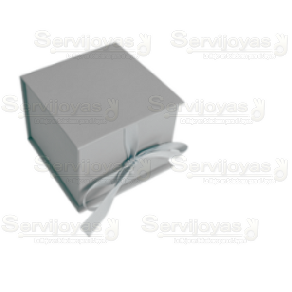 CAJA MURANO PARA RELOJ GRIS Medidas: 8.5x8.5x7cm 1434.GY