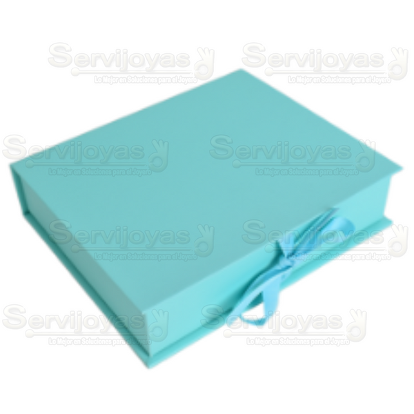 CAJA MURANO GRANDE AQUA Medidas: 17.5x14.5.5x4cm 1436.AQ