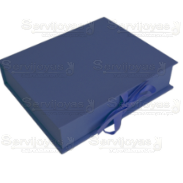 CAJA MURANO GRANDE AZUL MARINO Medidas: 17.5x14.5.5x4cm 1436.NB