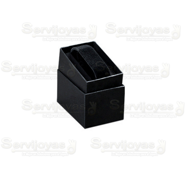 Caja Lino Negro para Reloj Medidas: 6x8.9x7cm 1478